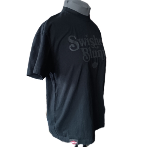 🖤 Swisher Blunts T-Shirt Tee Mens Black Medium Cotton 420 Cannabis Pot Leaf - Picture 5 of 10
